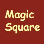 Magic Square: mind blowing puzzle